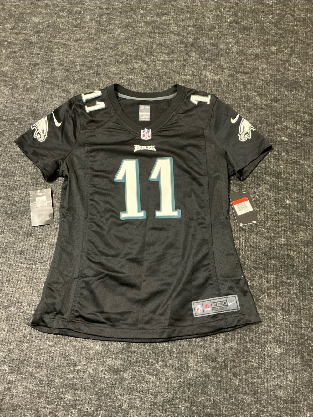 NFL Women's Black #11 Philadelphia Eagles Jersey
